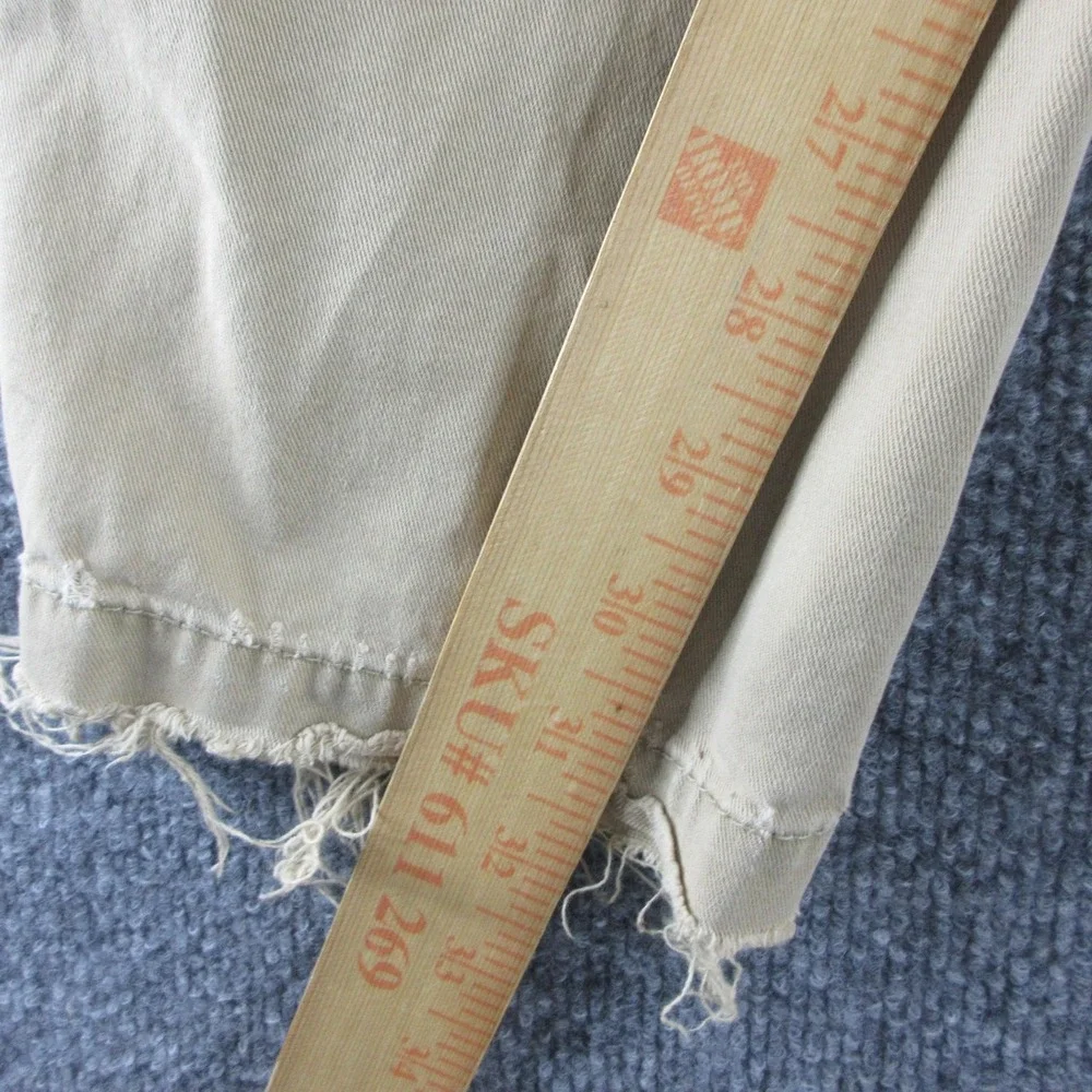 American Eagle Outfitters Pants Mens 36x32 Beige Relaxed Straight Distressed